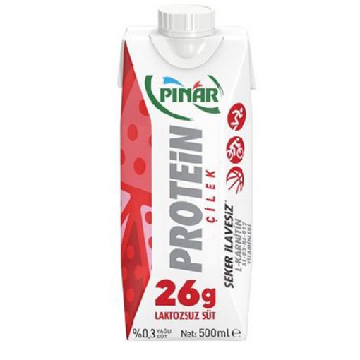 Pınar Protein Süt Çilekli 500 ml. ürün görseli