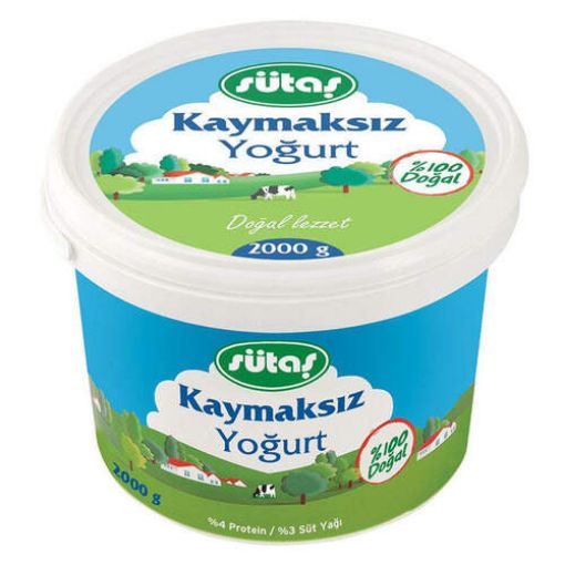 Sütaş Kaymaksız Yoğurt 2 kg. ürün görseli