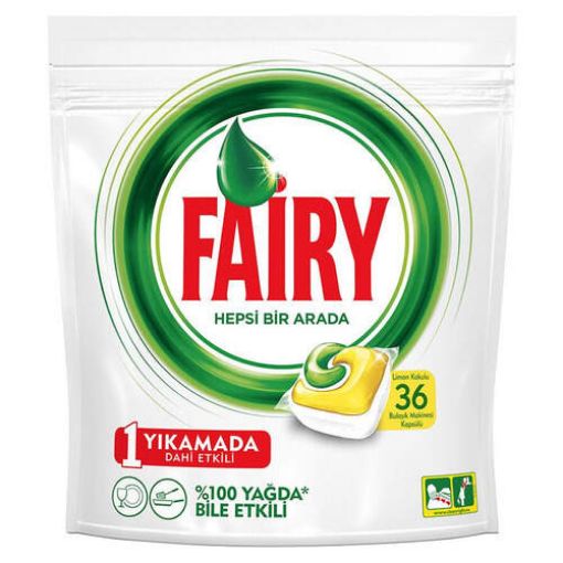 Fairy Bulaşık Makinesi Hepsı Bır Arada 36 Lı Sarı. ürün görseli