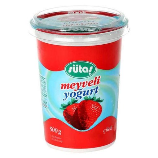 Sütaş Meyveli Yoğurt Çilek 475 Gr. ürün görseli