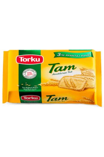 Torku Tam Bugdaylı 3 X 131 Gr Bisküvi. ürün görseli