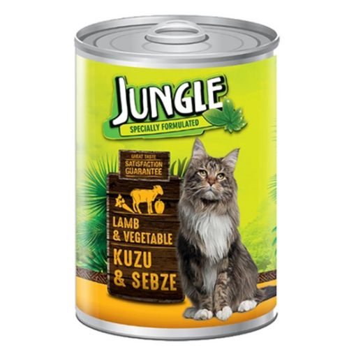 Jungle Kuzu Etli & Sebzeli Yaş Kedi Maması 415 Gr. ürün görseli