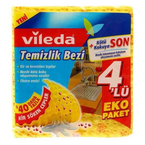 Vileda  Temizlik Bezi 4   Lu Pk. ürün görseli