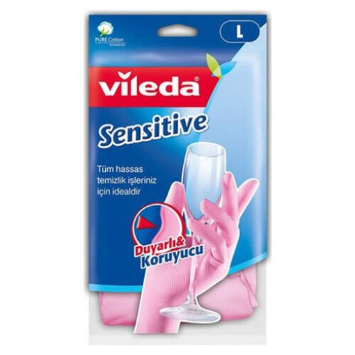 Vileda Sensitive Büyük Boy L Eldiven. ürün görseli