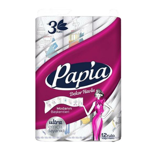 Papia Havlu 12 Lı Decor. ürün görseli