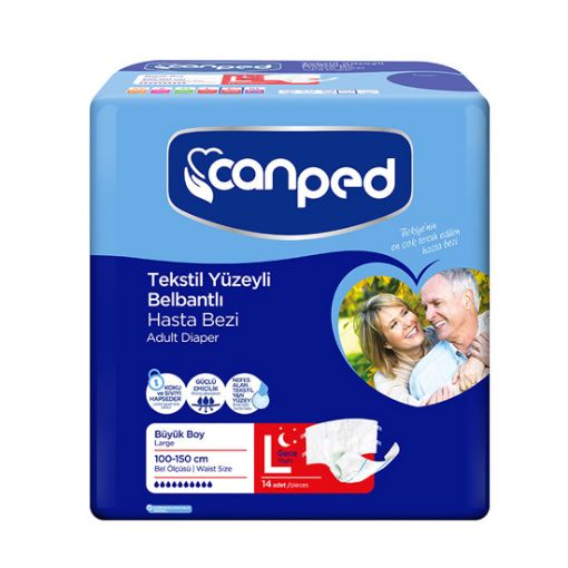 Canped Belbantlı Hasta Bezi Eko Büyük Gece 14  Lu . ürün görseli