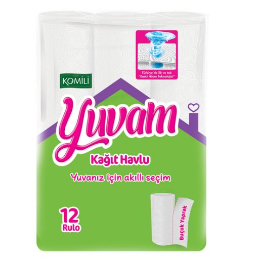 Komili Yuvam Havlu 12 Li. ürün görseli