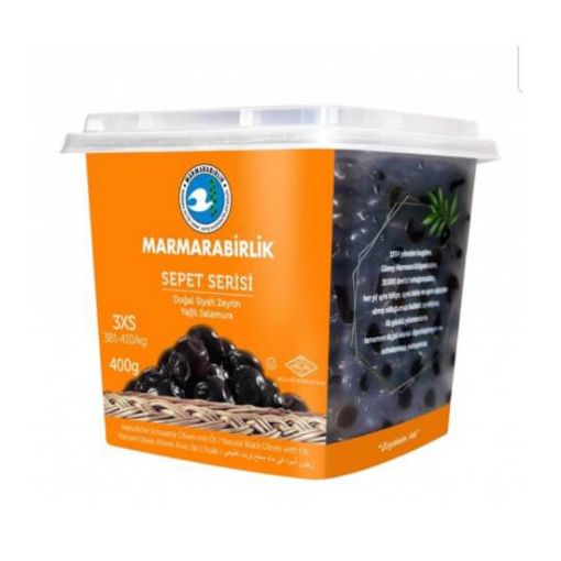 Marmarabirlik Sepet Serisi 381- 410 Boy Siyah Zeytin 400 Gr. ürün görseli