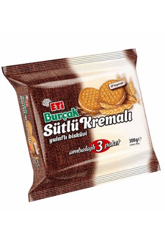 Eti Burçak Sütlü Kremalı Yulaflı Bisküvi 3x100 Gr. ürün görseli