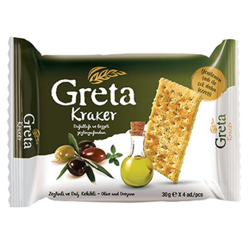 Greta Zeytin & Kekik Kraker 30 g x 4. ürün görseli