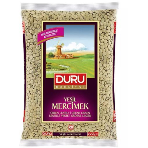 Duru Bakliyat Yerli Yeşil Mercimek 1 kg. ürün görseli