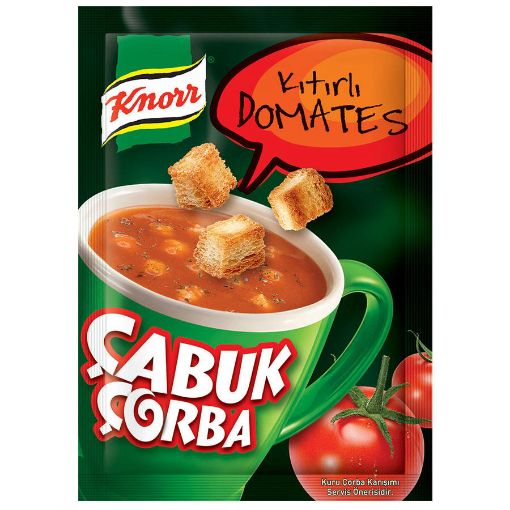 Knorr Çabuk Çorba Kıtırlı Domates 22 g. ürün görseli