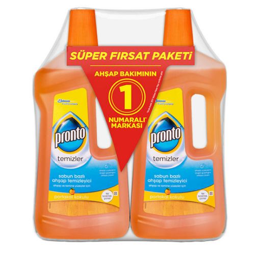 Pronto Ahşap Temizleyici 750 Ml+750 Ml Portakal. ürün görseli