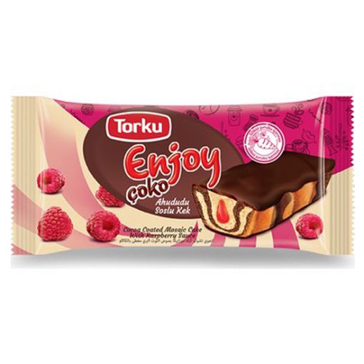 Torku Enjoy Ahududu Soslu Kek 55 Gr. ürün görseli