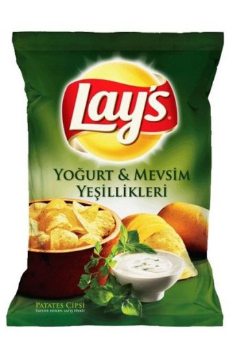 Frıta Lays Süper 104 Gr Yoğurt Ve Mevsım Yeşillık. ürün görseli