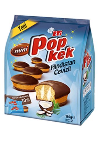 Eti Popkek Mini 180 Gr 10Lu HindistanCevizi . ürün görseli