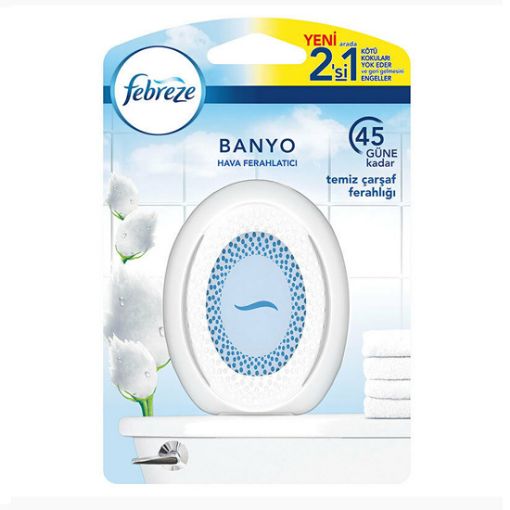 Febreze Hava Ferahlatıcı Banyo Oda Kokusu Temiz Çarşaf Ferahlığı. ürün görseli