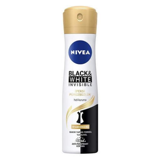 Nivea Deo Sprey Invisible BW İpeksi Pürüzsüzlük Kadın 150 ml. ürün görseli