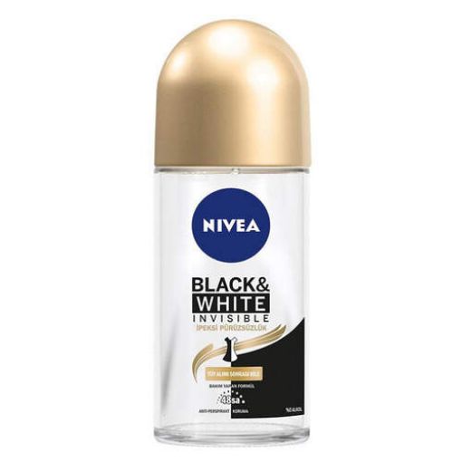 Nivea Deo Roll-On İnvisible BW İpeksi Pürüzsüzlük Kadın 50 ml. ürün görseli