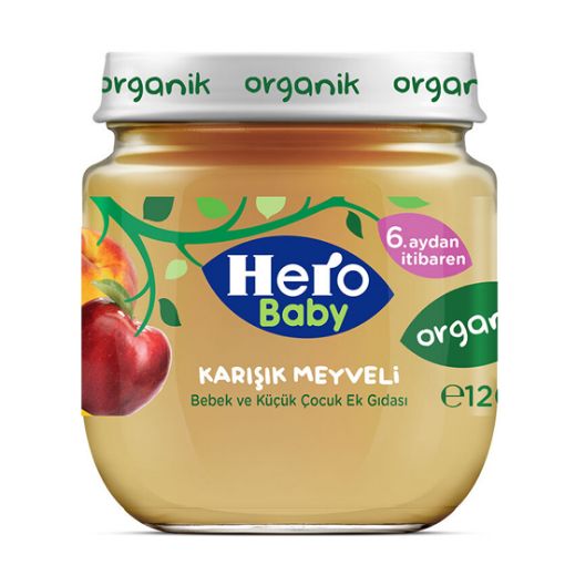 Hero Baby Organik Karışık Meyveli 120 Gr. ürün görseli