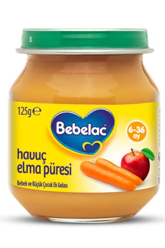 Bebelac Havuç Elma Püresi 125 Gr. ürün görseli