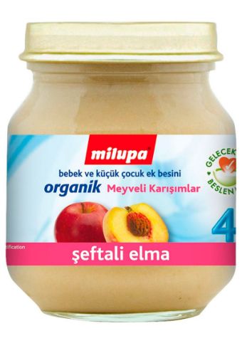 Milupa Organik Şeftali Elma Püresi 125 Gr. ürün görseli