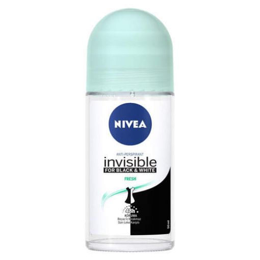 Nivea Black & White Invisible Fresh Roll-On Kadın 50 ml. ürün görseli