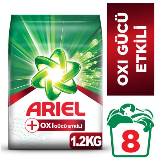 Ariel Oxi Gücü Etkili Toz Çamaşır Deterjanı 8 Yıkama 1.2 kg. ürün görseli