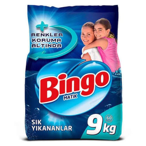 Bingo Sık Yıkananlar Toz Çamaşır Deterjanı 9 kg. ürün görseli