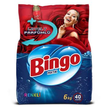 Resim Bingo Matik Toz Çamaşır Deterjanı Renkli 6 kg