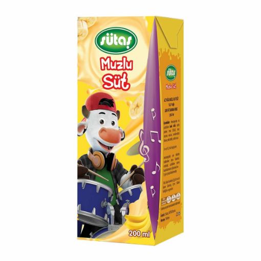Sütaş Muzlu Uht Süt 1/5. ürün görseli