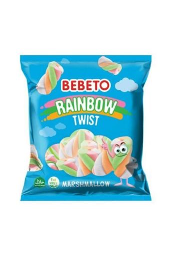 Bebeto Rainbow Twist Marshmallow 70 Gr. ürün görseli