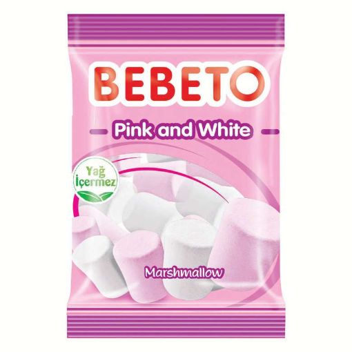 Bebeto Pink and White Marshmallow 70 Gr. ürün görseli