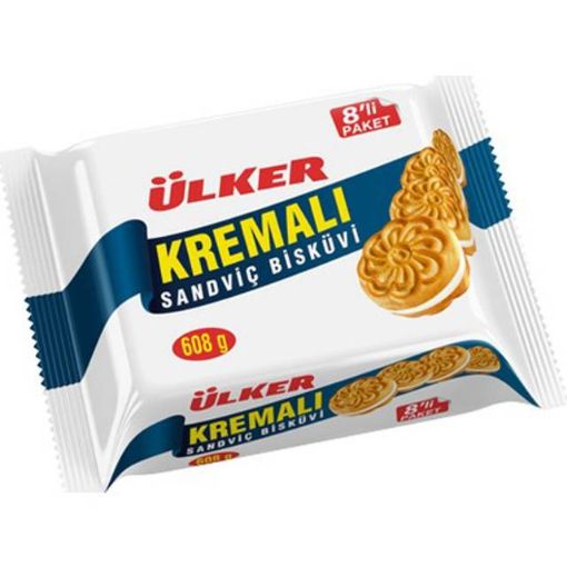 Ülker Kremalı Sandviç Bisküvi 8x61 Gr. ürün görseli