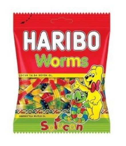 Haribo Worms Solucan Jelibon 80 Gr. ürün görseli