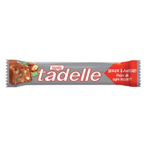 Tadelle Şeker İlavesiz Fındıklı Sütlü Çikolata 20 Gr. ürün görseli