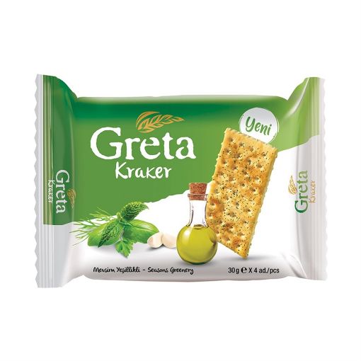 Şölen Greta Mevsim Yeşillikli Kraker 4x30 g. ürün görseli