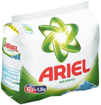 Resim Ariel Dağ Esi?nti?si? Toz Çamaşır Deterjanı 10 Yıkama 1.5 kg