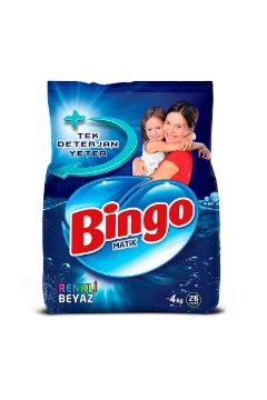 Resim Bingo Toz Çamaşır Deterjanı Renkli & Beyaz 4 kg