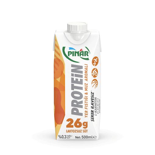 Pınar Protein Yer Fıstığı ve Muzlu Süt 500 ml. ürün görseli