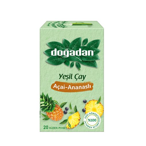 Doğadan Açai & Ananaslı Yeşil Çay 20 Adet. ürün görseli