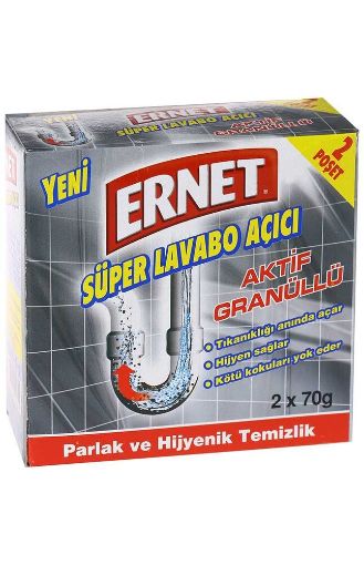 Ernet Lavabo Açıcı Aktif Granüllü 2 x 50 g. ürün görseli