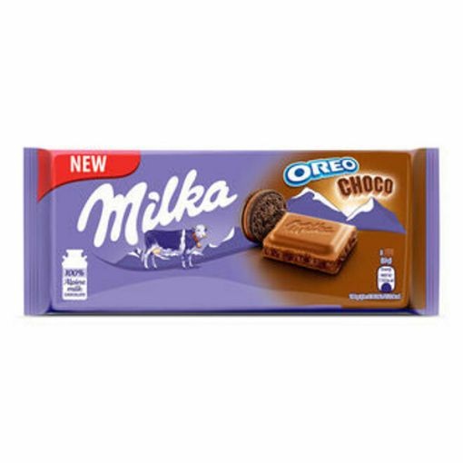 Milka Oreo Choco Bisküvi ParçAçıklı Sütlü Çikolata 100 Gr. ürün görseli