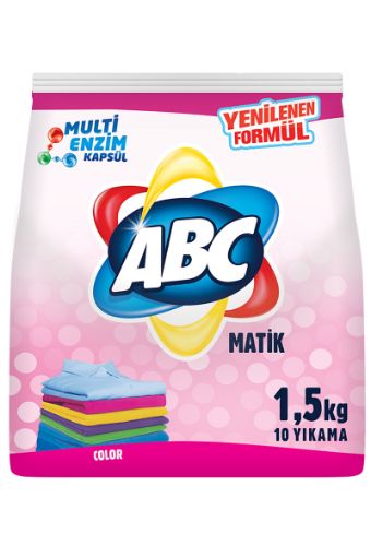 ABC Matik Renkliler İçin Toz Çamaşır Deterjanı 1.5 kg. ürün görseli