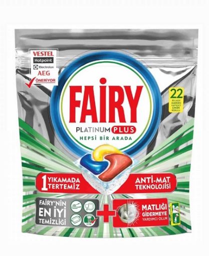 Fairy Platinum Plus Bulaşık Makinesi Deterjanı Kapsülü 22 Yıkama. ürün görseli