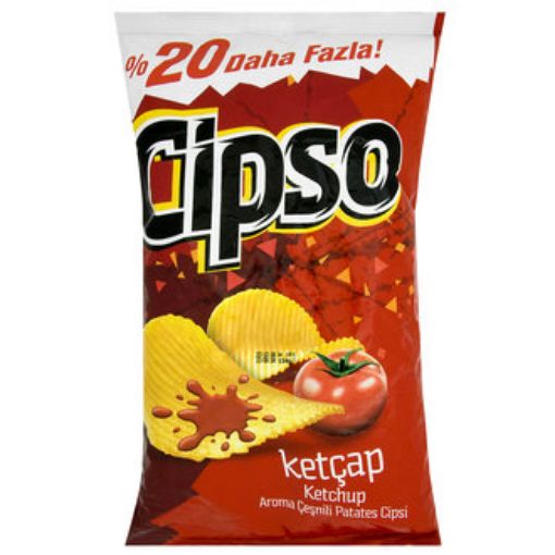 Cipso Ketçaplı Parti Boy Cips 145 Gr. ürün görseli