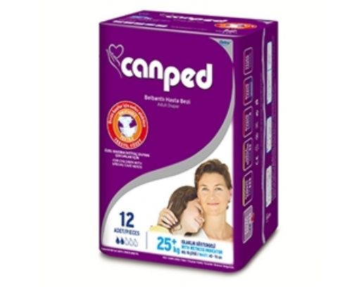 Canped Belbantlı Hasta Bezi N.Extra Küçük 12  Lı. ürün görseli