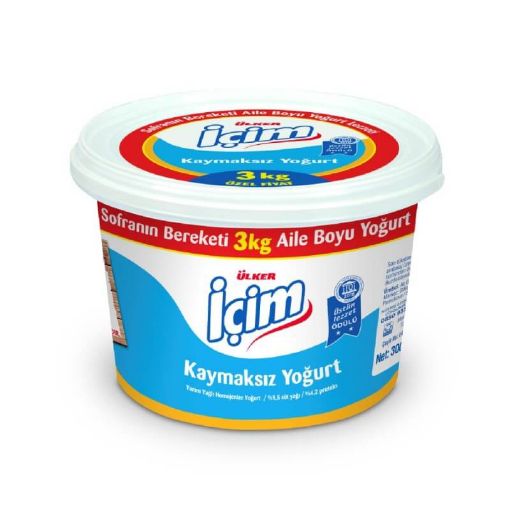 İçim Kaymaksız Yarım Yağlı Yoğurt 3000 Gr. ürün görseli