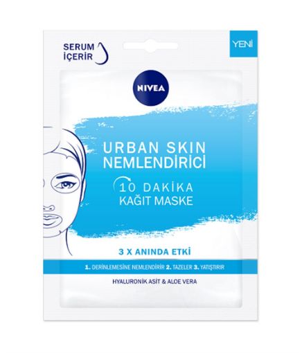 Nivea Urban Skin Nemlendirici 10 Dakika Kağıt Maske. ürün görseli