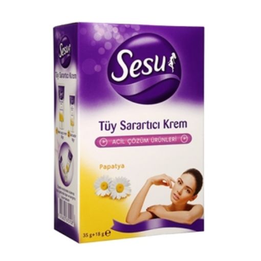 Sesu Tüy Sarartıcı Krem 35 Gr + 18 Gr. ürün görseli